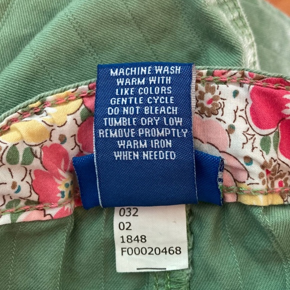 Girls size 6 Genuine Kids from Oshkosh green pants with adjustable waist - Picture 6 of 7